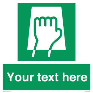 Custom Push Pad Sign